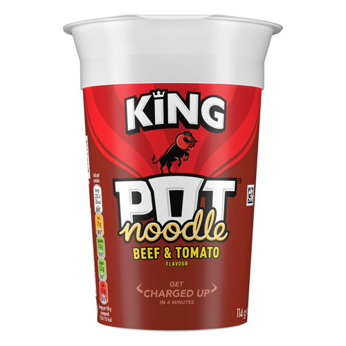 POT NOODLE BEEF & TOMATO KING 114G