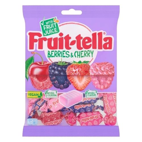 FRUIT-TELLA BERRIES & CHERRY CHEWS BAG 170G