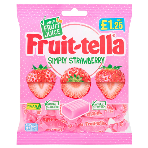 FRUIT-TELLA STRAWBERRY MIX PMP £1.25 135G