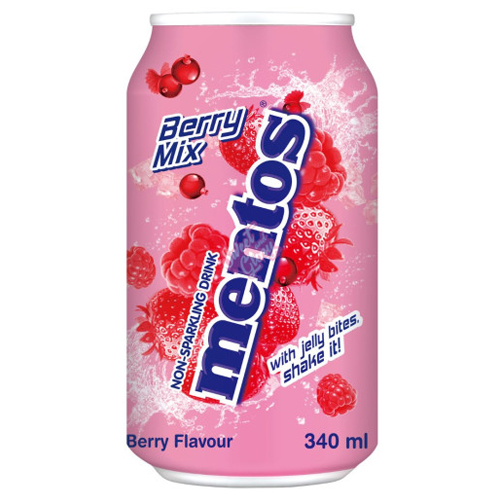 MENTOS DRINK BERRY MIX CAN 340ML