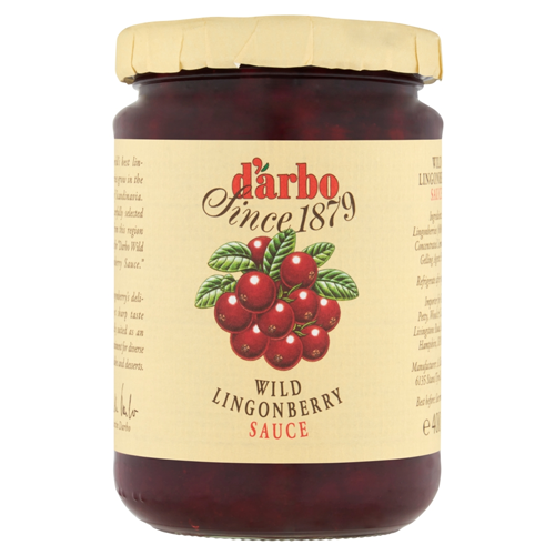 D'ARBO LINGONBERRY SAUCE 400G