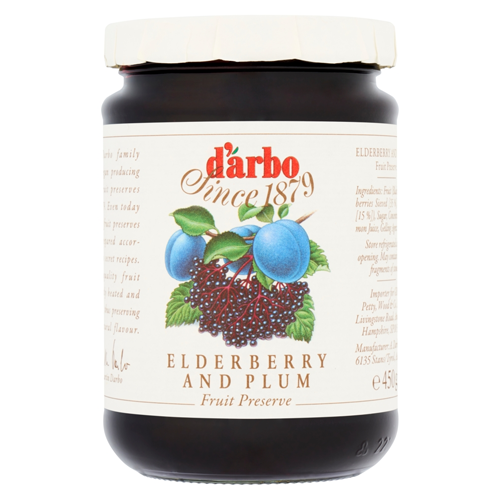D'ARBO ELDERBERRY AND PLUM 450G