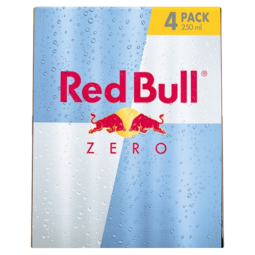 RED BULL ENERGY ZERO 4PK 250ML