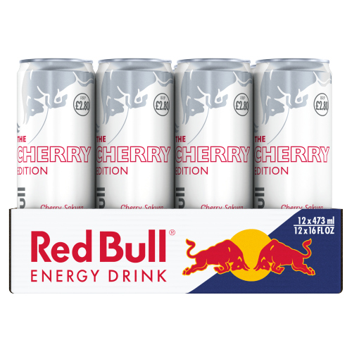 RED BULL ENERGY SPRING EDITION CHERRY SAKURA CAN PMP £2.80 473ML