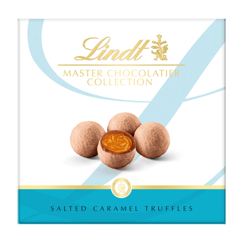 LINDT MASTER CHOCOLATIER SALTED CARAMEL TRUFFLES 135G