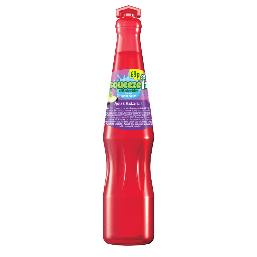 SQUEEZEIT APPLE & BLACKCURRANT JUICE DRINK 200ML