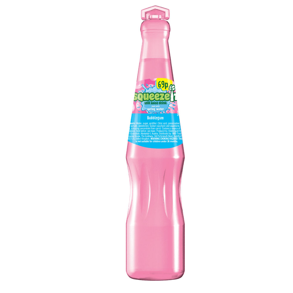 SQUEEZEIT BUBBLEGUM JUICE DRINK 200ML