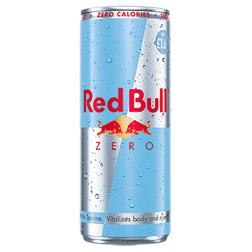 RED BULL ENERGY ZERO PMP £1.60 250ML