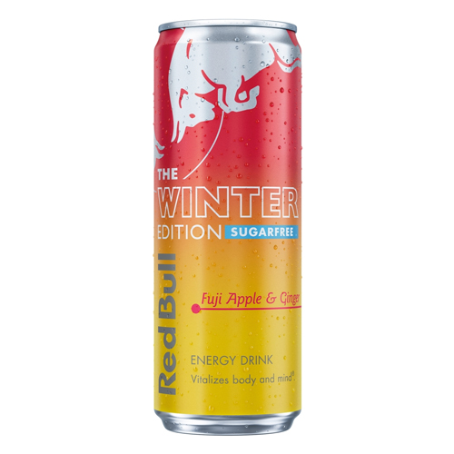 RED BULL ENERGY SUGAR FREE FUJI APPLE & GINGER 355ML