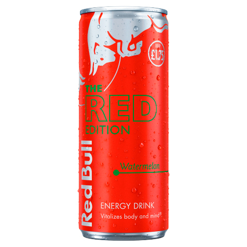 RED BULL ENERGY RED EDITION WATERMELON CAN PMP £1.75 250ML