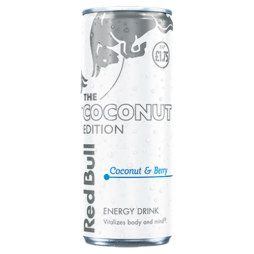 RED BULL ENERGY EDITION COCONUT & BERRY CAN PMP £1.75 250ML