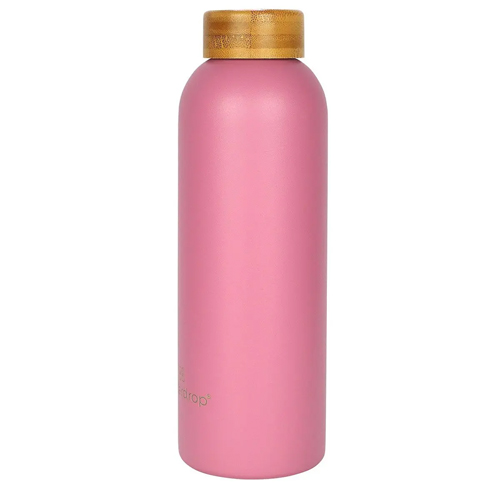 WATERDROP STEEL BOTTLE PASTEL PINK MATT 600ML