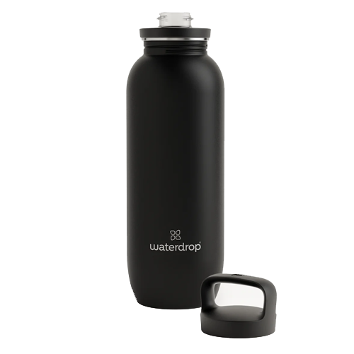 WATERDROP STEEL BOTTLE BLACK MATT 600ML