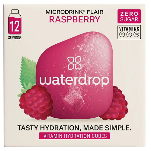 WATERDROP MICRODRINK FLAIR RASPBERRY VITAMIN HYDRATION CUBES 25.2G