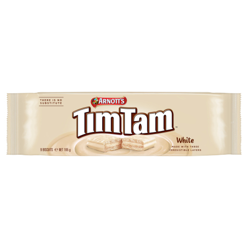 TIM TAM WHITE BISCUITS 165G