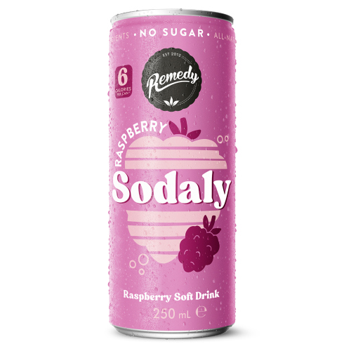 REMEDY SODALY RASPBERRY 250ML