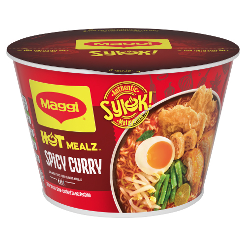 MAGGI HOT MEALZ SPICY CURRY FLAVOUR NOODLES 90G
