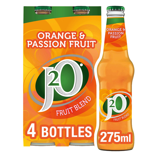 J2O ORANGE & PASSIONFRUIT GLASS 275ML