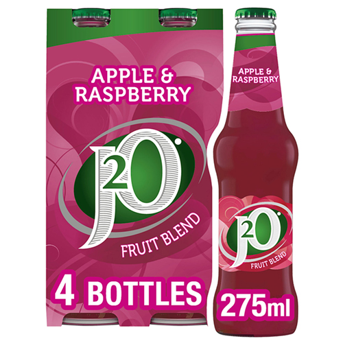 J20 APPLE & RASPBERRY GLASS 275ML