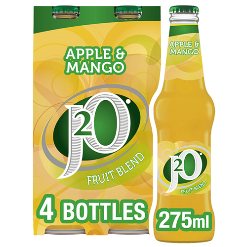 J2O APPLE & MANGO GLASS 4PK 275ML