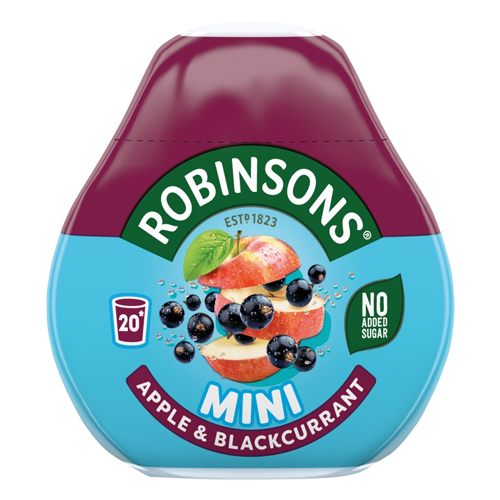 ROBINSONS MINI APPLE & BLACKCURRANT ON-THE-GO SQUASH 66ML