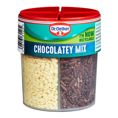 DR.OETKER CHOCOLATEY MIX 4 CELL SPRINKLES 93G