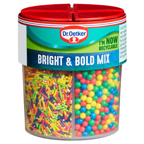 DR.OETKER BRIGHT & BOLD SPRINKLES 4 CELL 109G