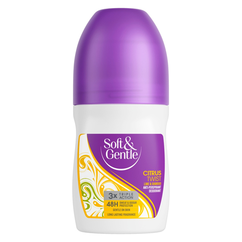 SOFT & GENTLE CITRUS TWIST LIME & BAMBOO ANTI-PERSPIRANT DEODORANT 50ML