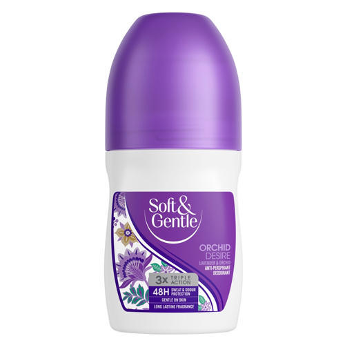 SOFT & GENTLE ORCHID DESIRE LAVENDER & ORCHID ANTI-PERSPIRANT DEODORANT 50ML