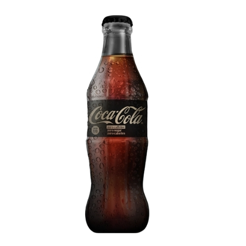 COKE ZERO SUGAR ZERO CAFFEINE GLASS 330ML